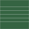 Abbildung Lineatur 12 (Notenlinien Orff) auf Stahlemaille grün